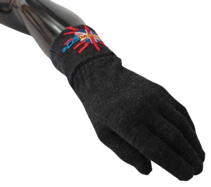 Dolce & Gabbana - Gray Virgin Wool Unisex Gloves