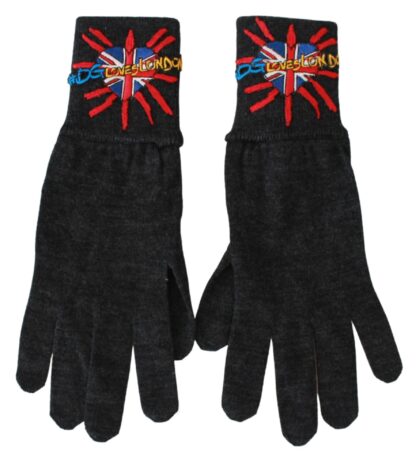 Dolce & Gabbana - Gray Virgin Wool Unisex Gloves