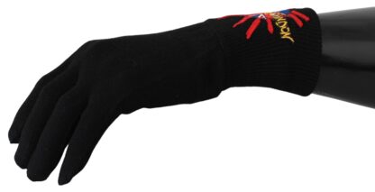 Dolce & Gabbana - Elegant Black Virgin Wool Unisex Gloves