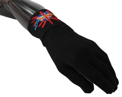 Dolce & Gabbana - Elegant Black Virgin Wool Unisex Gloves