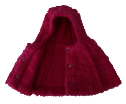 Dolce & Gabbana - Elegant Pink Mohair Hooded Scarf