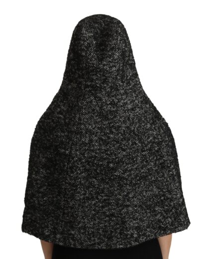 Dolce & Gabbana - Elegant Gray Wool Hooded Scarf by Iconic Italian Label