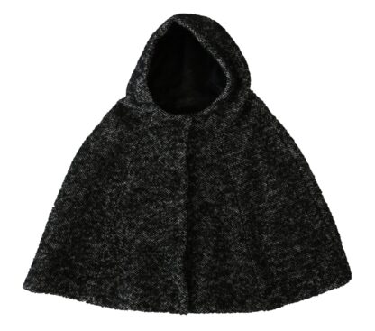 Dolce & Gabbana - Elegant Gray Wool Hooded Scarf by Iconic Italian Label