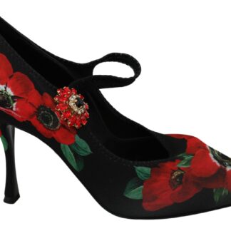 Dolce & Gabbana - Radiant Red Slide Flats with Crystal Embellishments