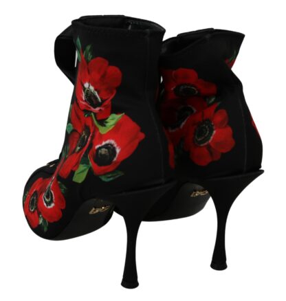 Dolce & Gabbana - Elegant Floral Heel Booties