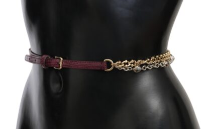 Dolce & Gabbana - Crystal Studded Waist Belt in Purple