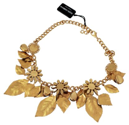 Dolce & Gabbana - Elegant Floral Sicily Charm Necklace