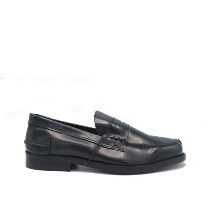 Saxone of Scotland - Elegant Blue Calf Leather Loafers