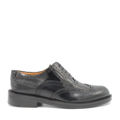 Saxone of Scotland - Elegant Black Calf Leather Formal Shoes