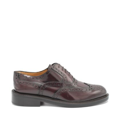 Saxone of Scotland - Elegant Bordeaux Calf Leather Formal Shoes