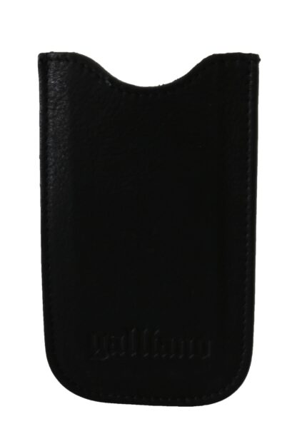 John Galliano - Elegant Black Genuine Leather Men's Wallet