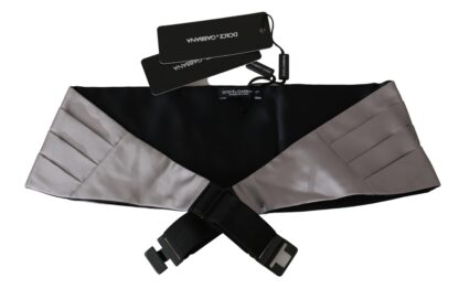 Dolce & Gabbana - Elegant Gray Silk Cummerbund for Men