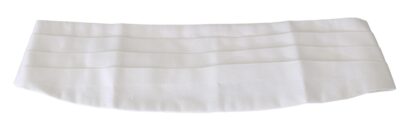 Dolce & Gabbana - Elegant Silk White Cummerbund