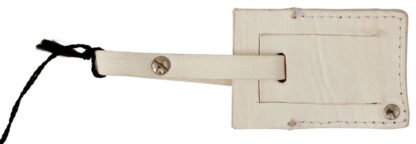 GF Ferre - Elegant Beige Leather Keychain