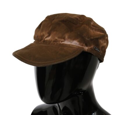 Costume National - Elegant Brown Newsboy Hat