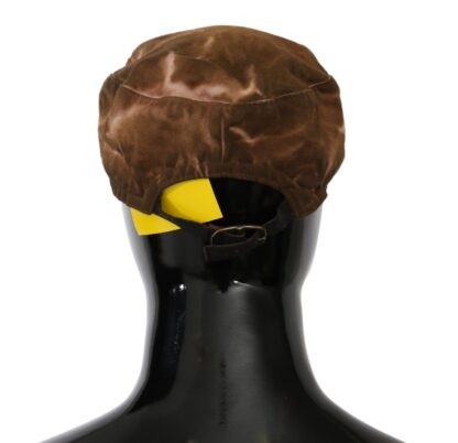 Costume National - Elegant Brown Newsboy Hat