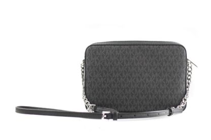 Michael Kors - Jet Set Large East West Saffiano Leather Crossbody Bag Handbag [Black Signature]