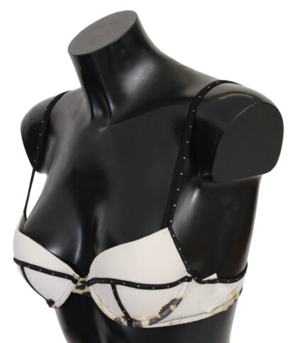 Just Cavalli - Elegant White Push-Up Bra With Logo Details