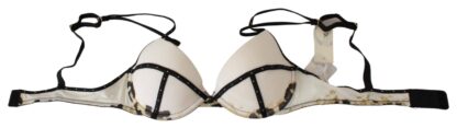 Just Cavalli - Elegant White Push-Up Bra With Logo Details