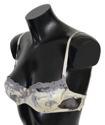 Ermanno Scervino - Beige Lace Balconcino Silk Bra