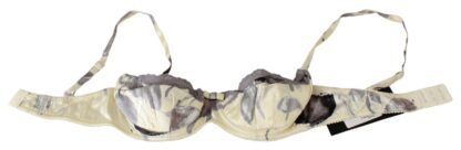 Ermanno Scervino - Beige Lace Balconcino Silk Bra