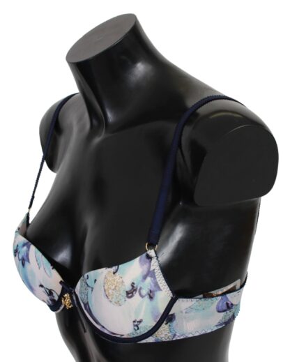 Roberto Cavalli - Elegant Push-Up Bra in Blue Print