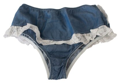 Ermanno Scervino - Chic Denim Blue Cotton Bottoms