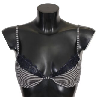 Roberto Cavalli - Elegant Push-Up Bra in Blue Print