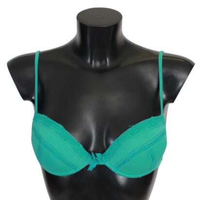 Ermanno Scervino - Luxurious Green Cotton Push Up Bra