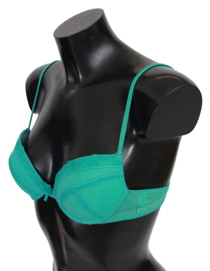 Ermanno Scervino - Luxurious Green Cotton Push Up Bra