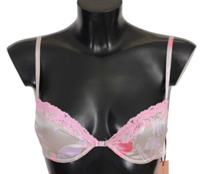 Ermanno Scervino - Chic Pink Lace Silk Blend Push Up Bra