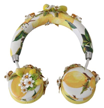 Dolce & Gabbana - Glamorous Gold-Embellished Leather Headphones