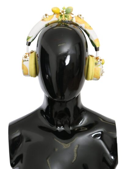 Dolce & Gabbana - Glamorous Gold-Embellished Leather Headphones