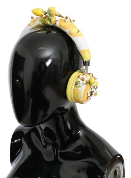 Dolce & Gabbana - Glamorous Gold-Embellished Leather Headphones