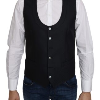 Dolce & Gabbana - Elegant Gray Wool Blend Formal Vest