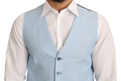 Dolce & Gabbana - Elegant Azure Men's Formal Vest