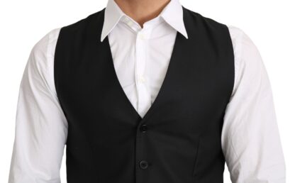 Dolce & Gabbana - Elegant Gray Wool Blend Formal Vest