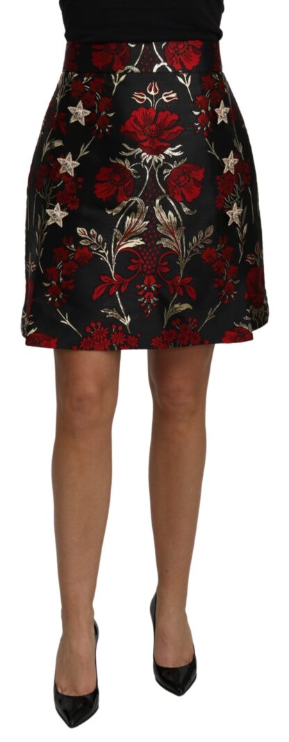 Dolce & Gabbana - Elegant High Waist A-line Mini Skirt