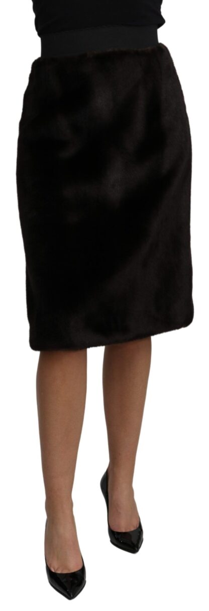 Dolce & Gabbana - Elegant Black Pencil Knee Length Skirt