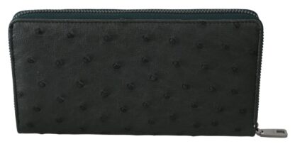 Dolce & Gabbana - Exquisite Green Ostrich Leather Continental Wallet