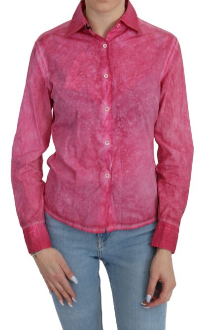 Ermanno Scervino - Chic Pink Cotton Polo Blouse by Ermanno Scervino