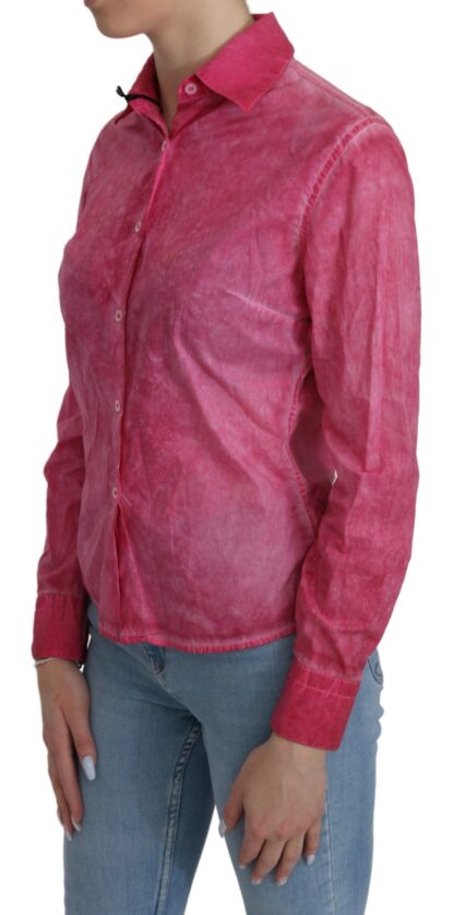 Ermanno Scervino - Chic Pink Cotton Polo Blouse by Ermanno Scervino