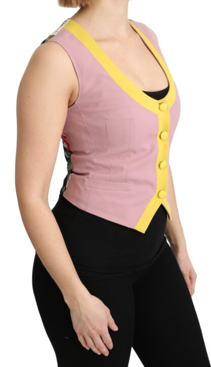 Dolce & Gabbana - Chic Sleeveless Vest in Pink Hues