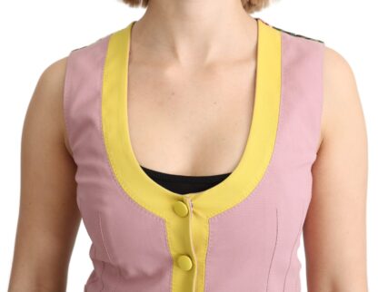 Dolce & Gabbana - Chic Sleeveless Vest in Pink Hues