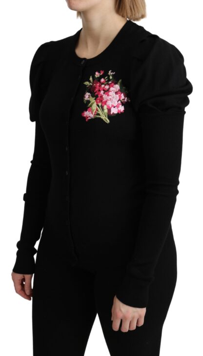 Dolce & Gabbana - Elegant Floral Embroidered Wool Cardigan