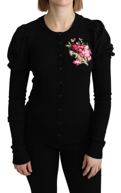 Dolce & Gabbana - Elegant Floral Embroidered Wool Cardigan