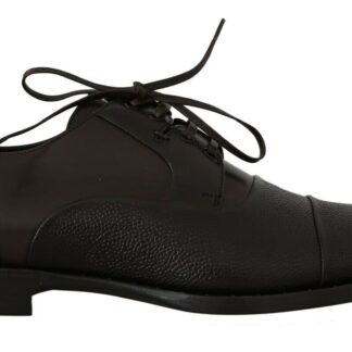 Dolce & Gabbana - Exclusive Handpainted Black Leather Derby Shoes