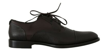 Dolce & Gabbana - Elegant Brown Leather Formal Lace-ups