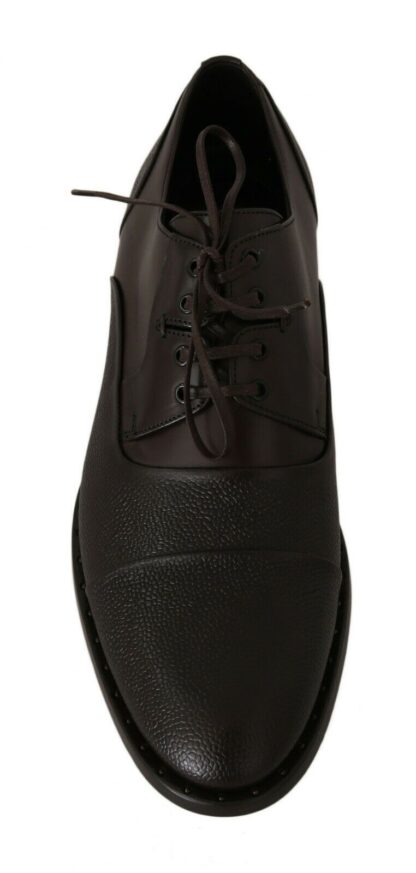 Dolce & Gabbana - Elegant Brown Leather Formal Lace-ups