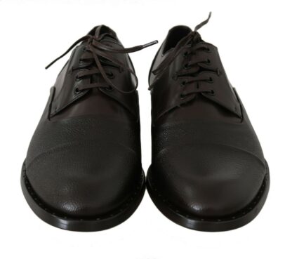 Dolce & Gabbana - Elegant Brown Leather Formal Lace-ups